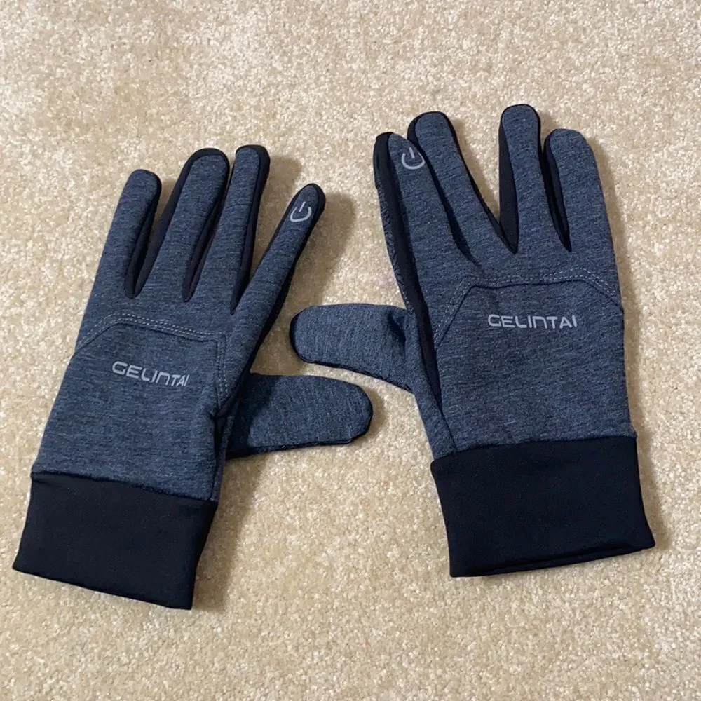 Touchscreen Gloves  Gray  Large